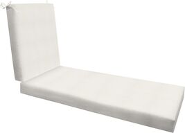 Outdoor Chaise Lounge, 22.5 x 70, Textured Solid Bone Chair Cushion for ... - $75.05