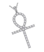 Egyptian Ring Cross Earrings Dangle Key - £54.85 GBP