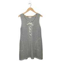 New Max Edition Weekend Nautical Striped Lace Up Pocket Tank Dress Blue L - £22.72 GBP