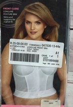Exquisite form Womens fully FRONT CLOSED longline bra NEW 44D style 510-... - $19.79