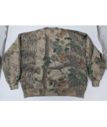 Vintage 90s Jerzees Outdoors Camo Sweatshirt RealTree Hardwoods Size 2XL... - $69.29