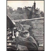 1966 US Army Recruiting Recruiter Vintage Print Ad Helicopter Pilot Wall Art - $10.97