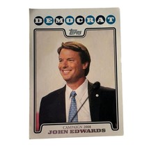John Edwards 2008 Topps Political Card Democrat Presidential Election Ca... - $8.90