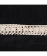 4 Y Natural Cotton Crochet Clunny Scalloped  Trim Lace  1  3/4&quot; SHIP FRO... - $69.27 MXN