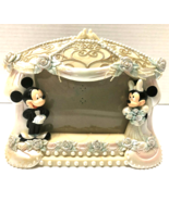 Disney Mickey and Minnie Mouse Wedding Picture Photo Frame Bride and Groom - $24.75