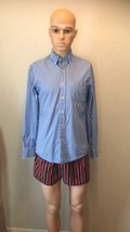 IZod Men’s Blue &amp; White Checked Shirt Size S/P Slim Fit - $20.66