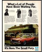 1974 Magazine Car Print Ad - Chrysler / Plymouth &quot;Small&quot; Fury A7 - $174.28 MXN