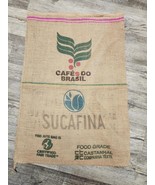 Large Neon bold Jute, coffee bean burlap bag,  craft fabric, coffee bag - $29.03