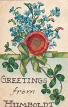 Humboldt Kansas KS Greetings From made in Germany Postcard D08 - £2.34 GBP