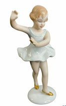 Vintage Wallendorf 6&quot; Little Ballet Dancer Girl Ballerina Porcelain Figurine - £17.38 GBP