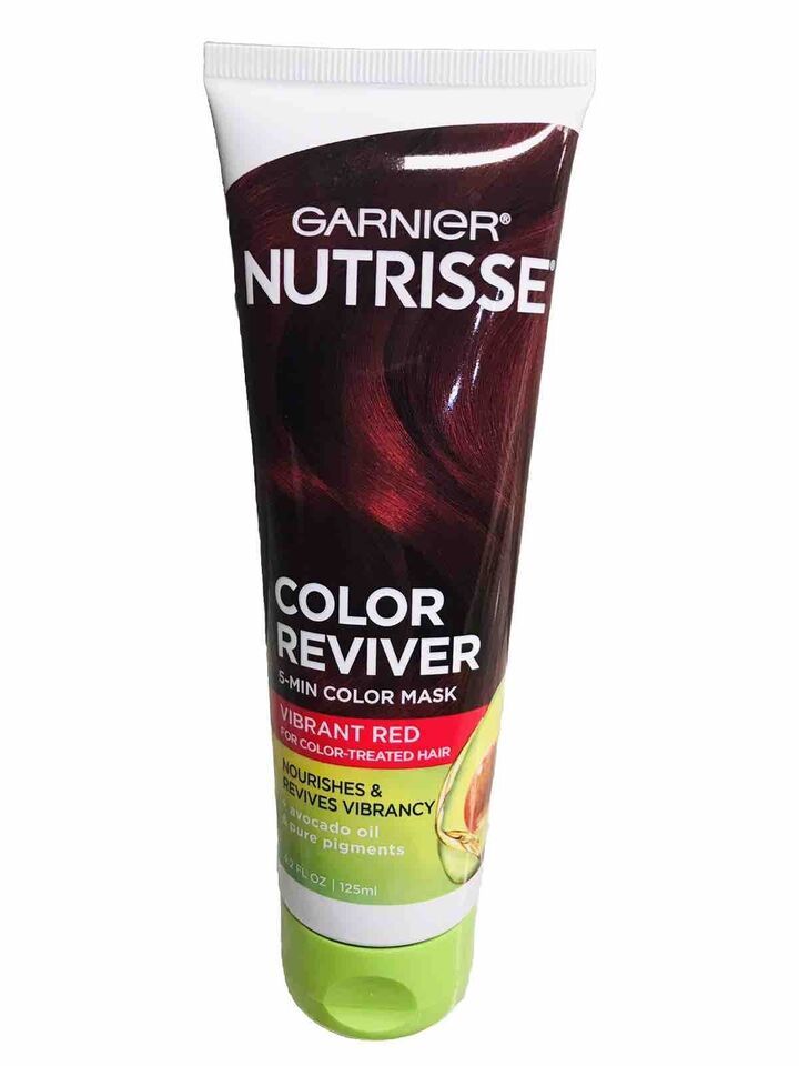 Garnier Nutrisse Color Reviver 5 Minute Nourishing Hair Mask. Vibrant Red. 4.2oz