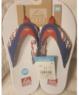 NEW Reef Fanning Flip Flops Patriotic Red White Blue Bottle Opener Sanda... - $85.82 CAD NEW Reef Fanning Flip Flops Patriotic Red White Blue Bottle Opener Sanda... - $85.82 CAD