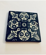 Color Y Tradicion Navy Blue &amp; White Skull Design Ceramic Tiles - $2,204.00