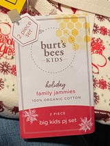 Burt&#39;s Bees Girl&#39;s  2 Piece Big Kids PJ&#39;s Size 10 Winter Berry *NEW* x1 - £15.94 GBP