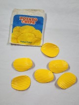 Vintage 1988 Fisher Price &#39;Fun With Food&#39; Bag of Potato Chips With 6 Chips - $24.74