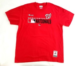 Washington Nationals MLB Majestic Men&#39;s AC Undefeated T-Shirt Red Size XL - £21.67 GBP