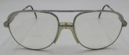 Luxottica Stuart GEP Gold 56-17-140 Aviator Eyeglasses Frames Made in Italy - $237.62 MXN