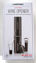 Chefman Electric Wine Opener 4 Piece All In One Set 80 Bottle Battery Life - $29.65