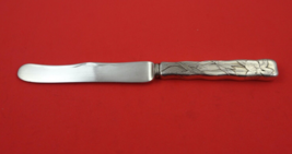 Lap Over Edge Acid Etched by Tiffany &amp; Co Sterling Dessert Knife foliage... - £302.87 GBP