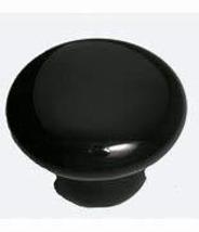 1-1/2&quot; Black Porcelain Cabinet Knob - $6.42