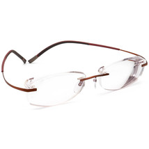 Silhouette Eyeglasses 7581 40 6052 Titan Brown Rimless Frame Austria 52[]17 140 - £220.32 GBP