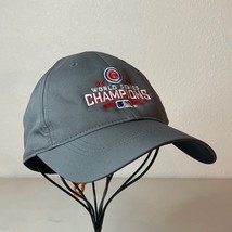 Chicago Cubs Hat Mens Grey Strapback 2016 World Series Champions Nike Go... - $10.83