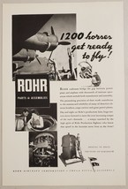 1943 Print Ad Rohr Aircraft Parts 1200 HP B-24 Liberator World War 2 - £11.98 GBP