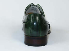 Men's Giovanni Shoes High Quality Leather Wing Tip Derby LINCOLN Green image 5