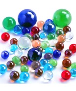 145Pcs Colorful Marbles Bulk, Glass Marbles With Marble Jar Assorted Siz... - £18.15 GBP