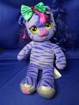 Build-A-Bear Workshop Honey Girls Teegan HG Purple Tiger Cat Plush - £11.69 GBP