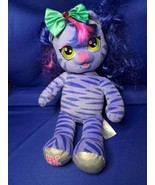 Build-A-Bear Workshop Honey Girls Teegan HG Purple Tiger Cat Plush - £11.75 GBP