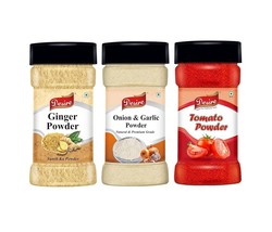 Ginger Powder Onion &amp; Garlic Powder 100 Gram Each for Cooking &amp; Baking - £18.25 GBP