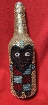 Haitian Vodou Ceremonial Beaded Libation Bottle For Forest Spirit Gran Bwa - $150.00