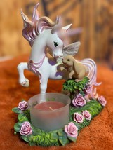 Vintage Starry Rainbow Unicorn Love Sweet Dreams Magical Bunny Candle Ho... - £31.78 GBP