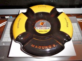 Genios Maduro 5 Ceramic Cigar Ashtray Measures 8" Diameter NIB image 11