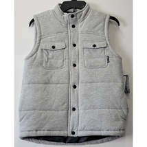 BROOKLYN CLOTH MFG CO. Puffer Vest Boy&#39;s Size L Gray Fabric Lightweight ... - $19.13