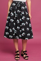 NWT ANTHROPOLOGIE ZADIE LACE-UP FLORAL PRINT MIDI SKIRT by MAEVE 4 - £62.02 GBP