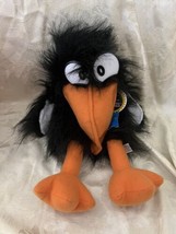 Mid-Life Crisis Old Crow-Nie Squawking Plush Puppet Crow 14&quot; Tall tags N... - $14.80