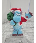 Disney Pixar Monsters Inc Sully Santa Musical Christmas Plush Sings VIDEO - $31.50 CAD