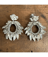 Deepa Gurnani Zienna Crystal Drop Earrings $100 Silver - $84.90 CAD