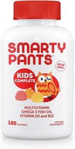 SmartyPants Kids Complete Gummy Vitamins: Multivitamin &amp; Omega 3 DHA/EPA Fish Oi - £35.16 GBP