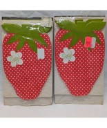 Set Of (2) (8 Packs) Vintage Hallmark Strawberry Party Diecut Invitations - $54.53 CAD