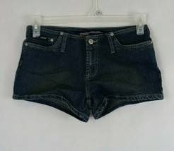 Squeeze Stephen Hardy Dark Wash Low Rise Denim Booty Jean Shorts Size 7/8 - £15.24 GBP