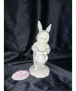 Department 56 Snowbunnies Easter Basket with Egg Figurine A Tisket A Tasket - $15.00