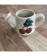 HERITAGE Pottery Sprinking WaterCan Ceramic Country Style Cherries 3.5” T - €9,81 EUR