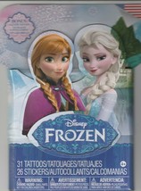 Disney Frozen Tattoos &amp; Stickers - 31Temporary Tattoos + 26 Stickers - $6.85