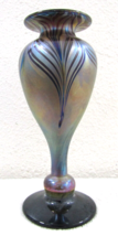 Vintage Original Chris Heilman Athens Art Glass Vase Hand Made Signed 1979 - $395.01