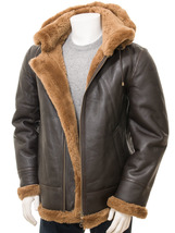 Men&#39;s Brown &amp; Ginger Sheepskin Jacket Salcombe - $1,491.19 MXN
