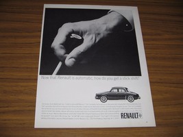 1963 Print Ad The1964 Renault Dauphine Economy Sedan Automatic - $9.88