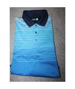 Men&#39;s Golf Shirt Size L Blue Ben Hogan Performance Golf Shirt Polo - £13.23 GBP